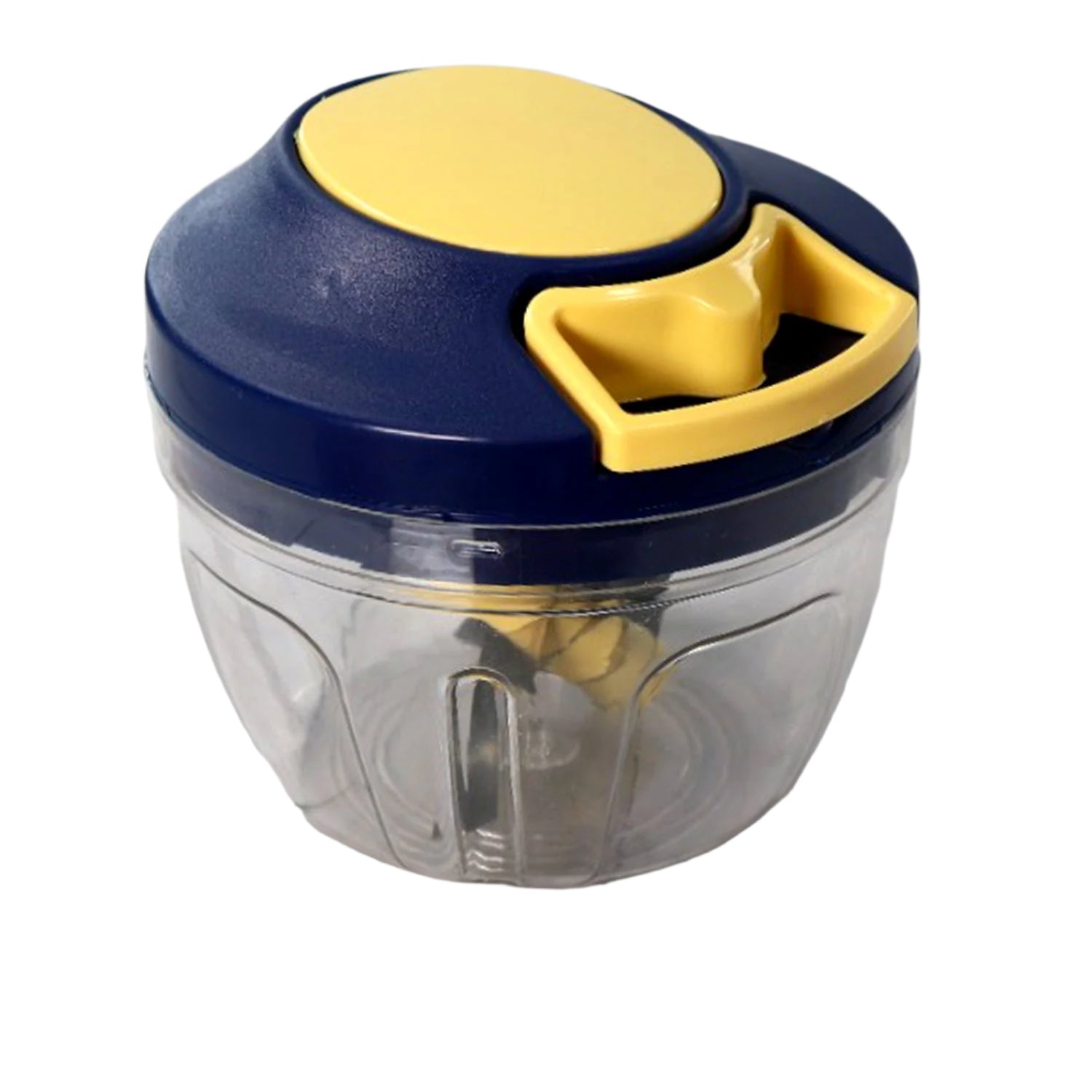 Efficient chopper with blades for quick vegetable and fruit cutting Efficient chopper with blades for quick vegetable and fruit cutting